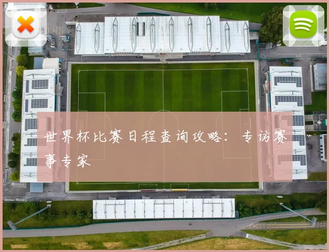 世界杯比赛日程查询攻略：专访赛事专家